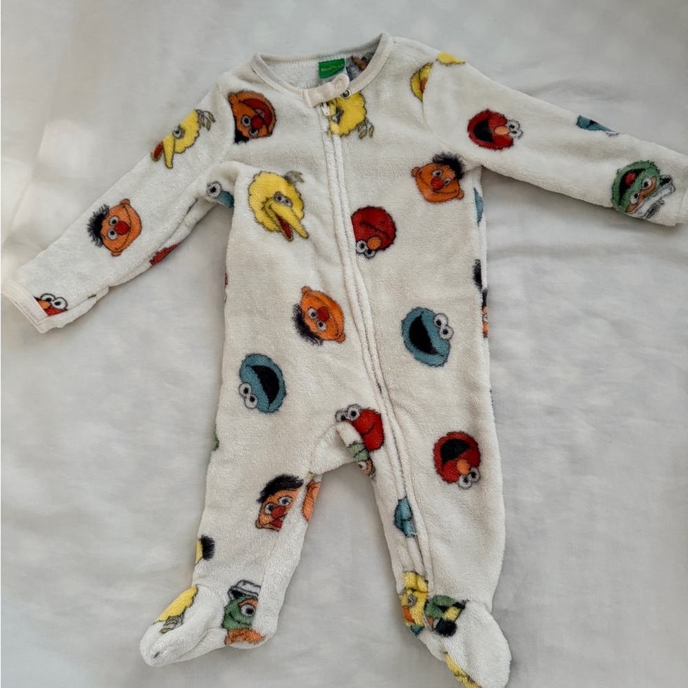 Sesame Street Baby Fleece One Piece | 3-6 M